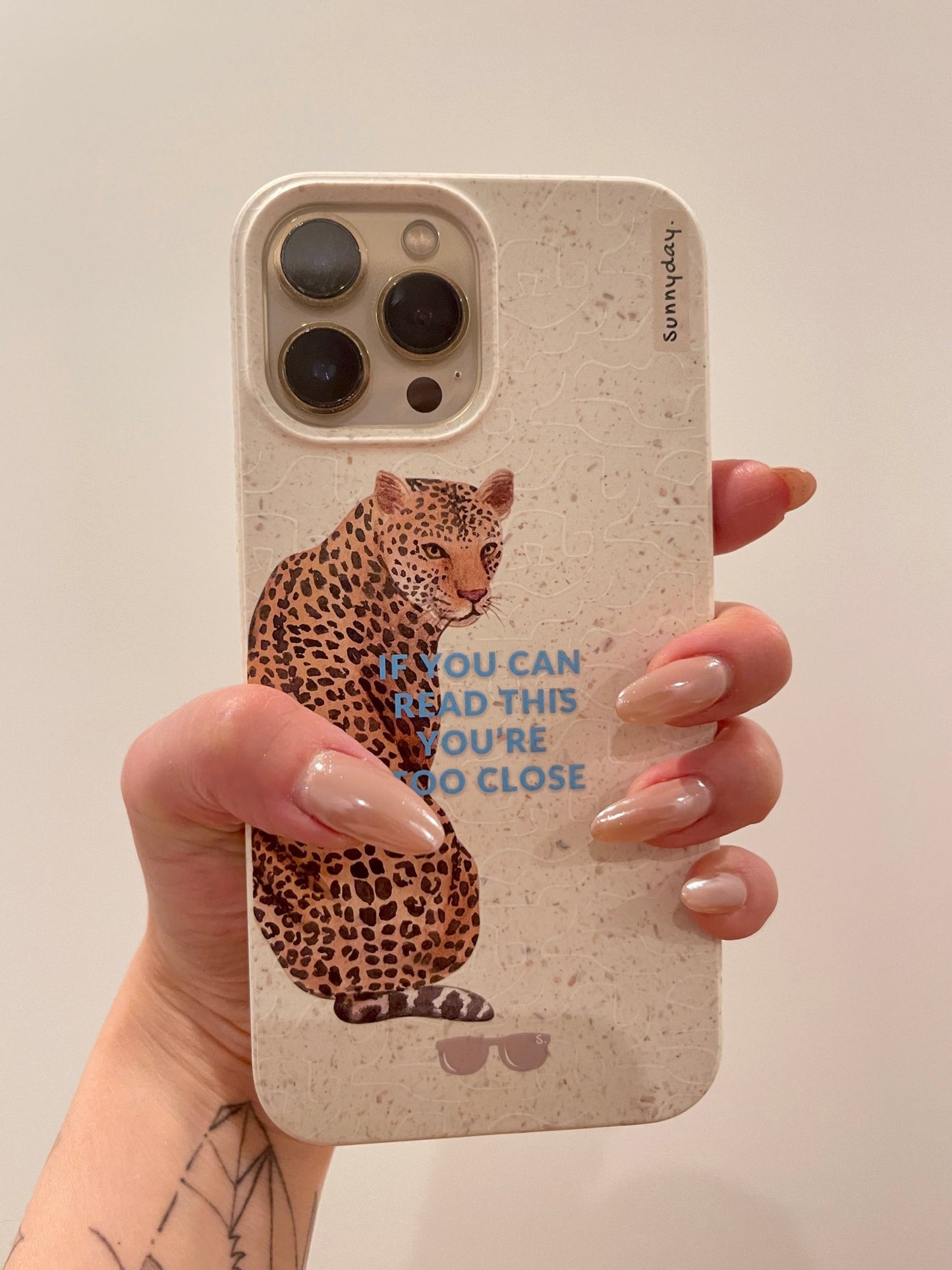 Leopard Quote iPhone Case