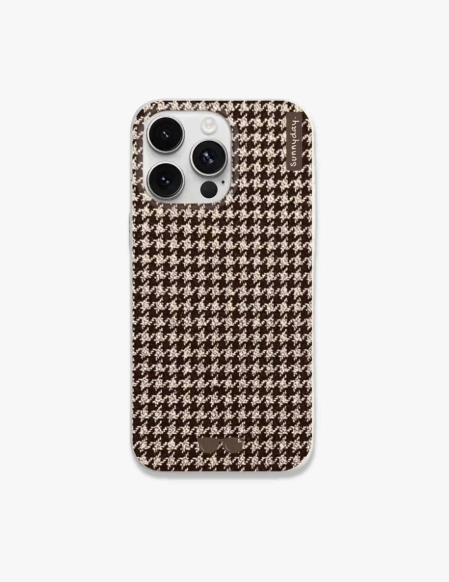 Cottagecore Houndstooth | Eco iPhone Case